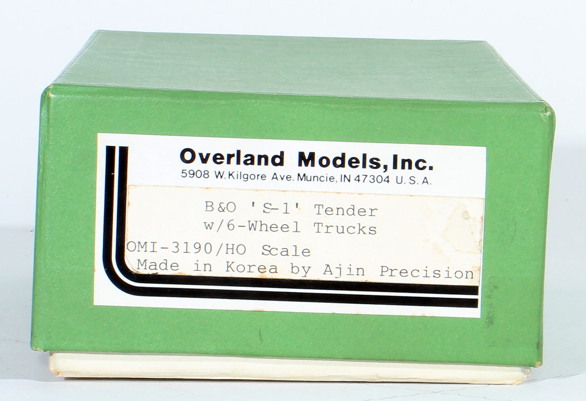 HO Brass Model Trains Overland Models OMI3190 Baltimore & Ohio Six