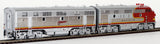 HO Brass Model Trains - Challenger Imports ATSF Sante Fe EMD F7 A+B+B=A  Diesel Set - Factory Painted