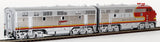 HO Brass Model Trains - Challenger Imports ATSF Sante Fe EMD F7 A+B+B=A  Diesel Set - Factory Painted
