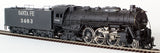 HO Brass Model Train - Tenshodo Sante Fe Railroad 4-6-4 Hudson #3463 Custom Painted & Decaled