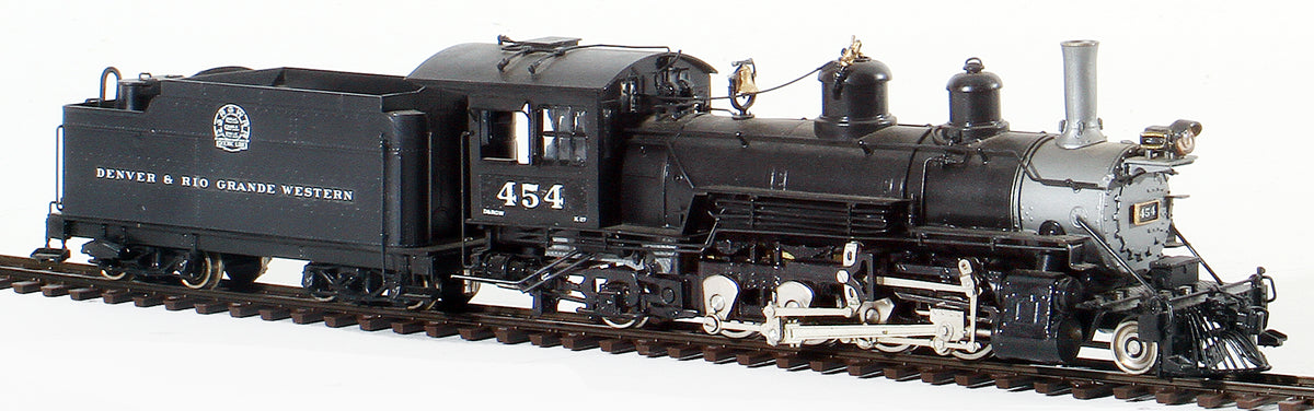 HOn3 Brass Model Trains - Sunset Models #HN02A DRG&W Railroad 2-8