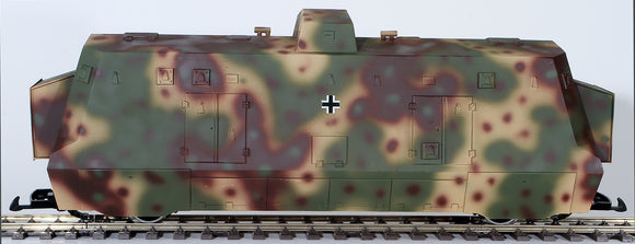 G-Gauge Model Trains- G Panzer #225045 German Armored Panzer Train #42 Commando Wagon Rail Car - Summer Camo