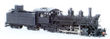 HOn3 Brass Model Train - PFM Pacific Fast Mail Denver & Rio Grande Western 2-8-2 K-27 Locomotive - Custom Painted