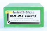 HO Brass Model - Overland Models OMI-3228 Boston Main XM-1 Boxcar #70000-70480 - Unpainted