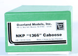 Overland Models #OMI-1188 NKP Nickel Plate Railroad Caboose #1366 - Unpainted