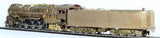 HO Brass Model Train - Pacific Fast Mail Sante Fe Railroad 4-8-4 Northern Steam Loco - Unpainted