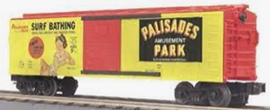 MTH O Gauge Model Trains 30-74124 Palisades Park-Bathing Beauty 40' Single-Door Boxcar