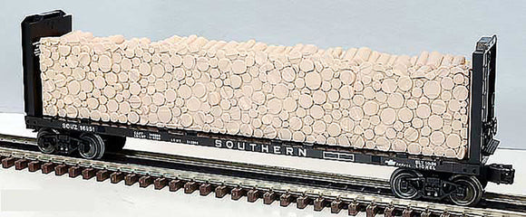 Lionel 6-16951 Sou Bulkhead Flatcar w/Wood Load