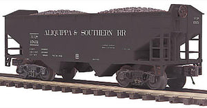 MTH O Gauge Model Trains 20-97597 Aliquippa & Southern 2-Bay Offset Hopper