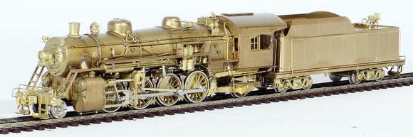 HO Brass Model Train - Key Models New Haven 2-8-2 Steam Locomotive Class J-1 #3000 - Unpainted