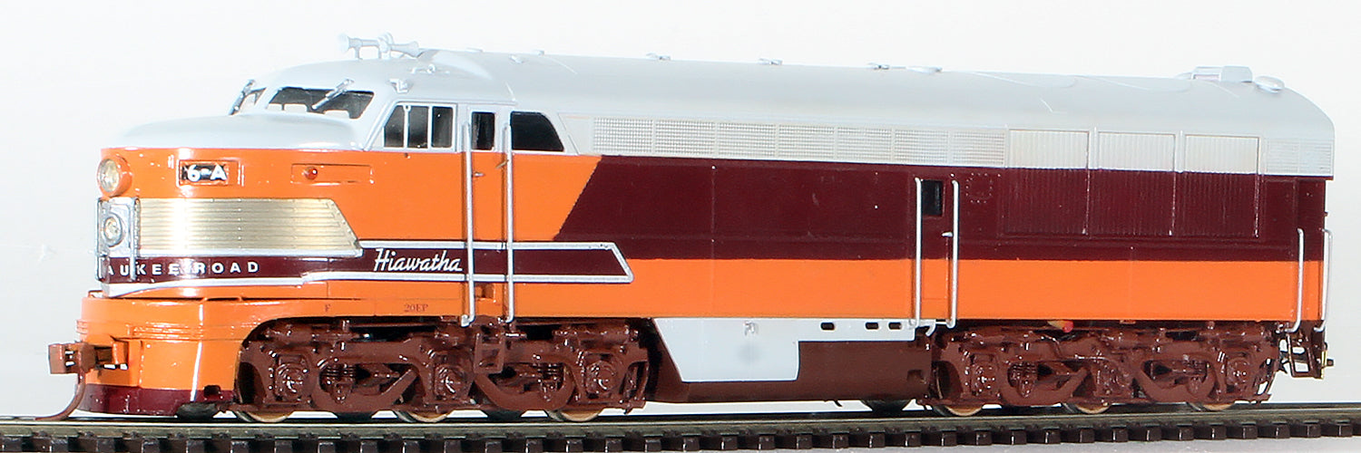 061558-HO Brass Model Train - OMI 5697.1 Overland Milwaukee Hiawatha Erie- Built A-B-A Diesel Set #5 