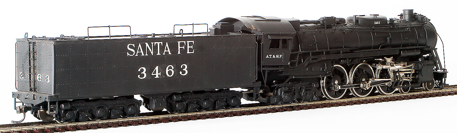 HO Brass Model Train - Tenshodo Sante Fe Railroad 4-6-4 Hudson