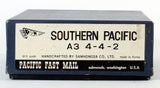 HO Brass Model Train - PFM Pacific Fast Mail Southern Railroad 4-4-2 Class A-3 #3056 - Custom Painted