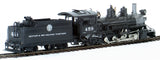 HOn3 Brass Model Trains - Westside Model Co. Denver & Rio Grande Western 2-8-2 #459 Class K-27 Steam Locomotive - Custom Painted