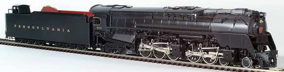 HO Brass Model Trains - Key Models Pennsylvania Railroad 4-4-6-4 Class Q-2 Duplex Steam Locomotive & Tender - Road #6131