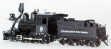HOn3 Bass Model Trains - Precision Scale Co. PSC#16970 Colorado Southern 2-6-0 Mogul Locomotive #8