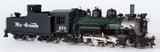 HOn3 Brass Model Trains - Sunset Models DRG&W Railroad 2-8-2 Green Boiler Class K-28 - Factory Painted