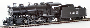 HO Brass Model Train - Division Point DP-3901 AT&SF 2-8-2 #896 with 8,500 Gallon Coal Tender