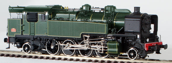HO Brass Model Train - Fulgurex 2330/2 French SNCF Railroad  2-8-2 Class 141TD Tan Locomotive