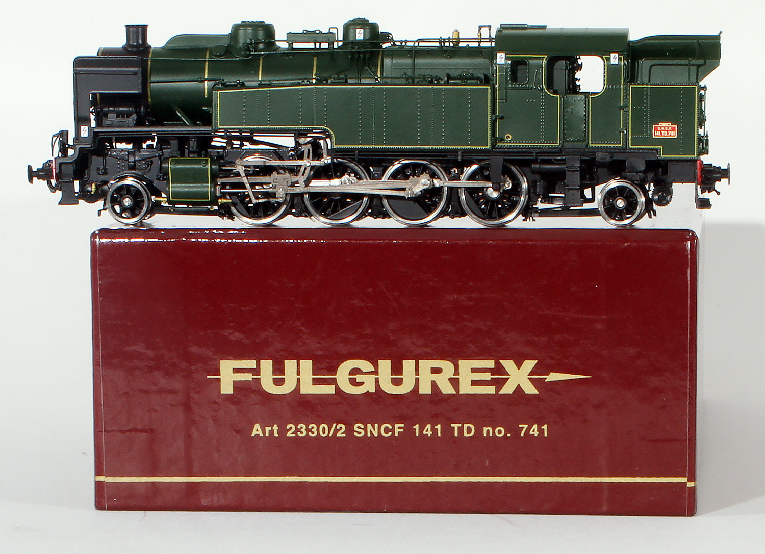 HO Brass Model Train - Fulgurex 2330/2 French SNCF Railroad 2-8-2