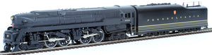 HO Brass Model Trains - Key Models Pennsylvania Railroad 4-4-4-4 Class t-1 Duplex Steam Locomotive & Tender - Road #5500