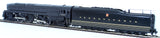 HO Brass Model Trains - Key Models Pennsylvania Railroad 4-4-4-4 Class t-1 Duplex Steam Locomotive & Tender - Road #5500