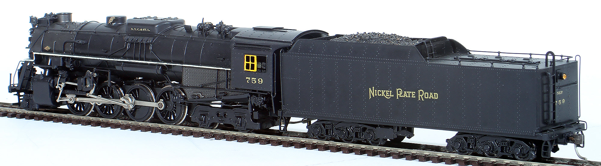 HO Brass Model Train - Pacific Fast Mail Nickel Plate Road 2-8-4