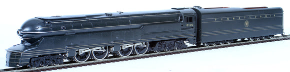 HO Brass Model Trains - Key Models Pennsylvania Railroad 6-4-4-6 #6100 Class S-1 - Factory Painted