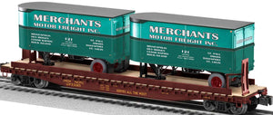 Lionel 2026651 Union Pacific 50' Flatcar #53085 w/Two 20' trailers - Merchants (Early Intermodal)