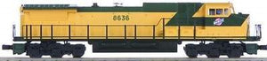 MTH O Gauge Model Trains 20-2159-1 CNW G.E. Dash-9 Diesel 3-Rail
