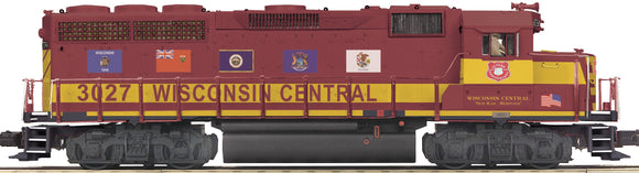 MTH O Gauge Model Trains 20-2856-1 Wisconsin Central GP40 Diesel Engine