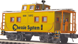 MTH O Gauge Model Trains 20-91263 Chessie Steel Caboose