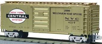 MTH O Gauge Model Trains 20-93037 NYC 40' Single-Door Boxcar (Millenium)