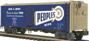 MTH O Gauge Model Trains 20-94206 People's Beer 40' Steelside Reefer