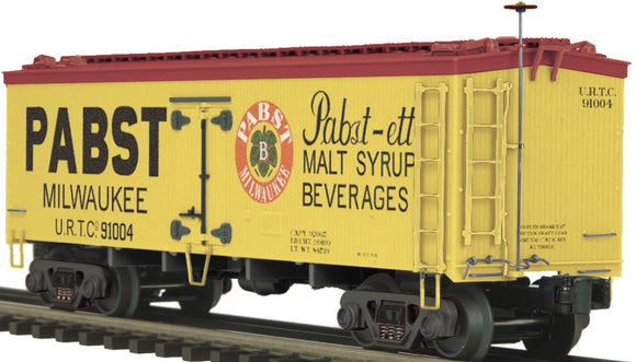 MTH O Gauge Model Trains 20-94301 Pabst Milwaukee 36' Wood Reefer