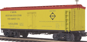 MTH O Gauge Model Trains 20-94307 Erie 36' Wood Reefer Union Refrigerator Transit #23084