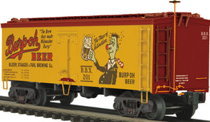 MTH O Gauge Model Trains 20-94325 Burp-O'-Beer 36' Woodside Reefer