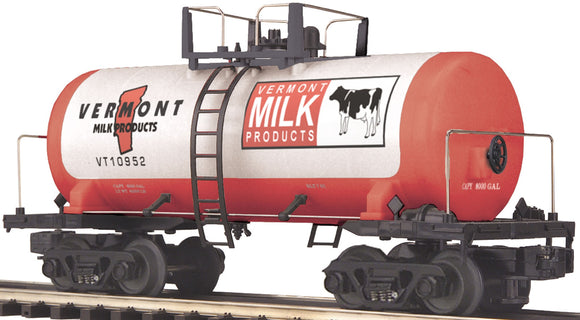 MTH O Gauge Model Trains 20-96067 Vermont Milk Products 8000 Gal. Milk Tankcar