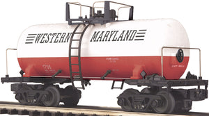 MTH O Gauge Model Trains 20-96070 Western Maryland 8000 Gal. Tankcar