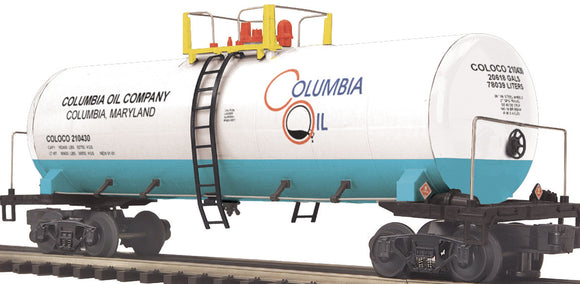 MTH O Gauge Model Trains 20-96084 Columbia Oil Co. Tanker