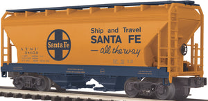 MTH O Gauge Model Trains 20-97519 Santa Fe 2-Bay Centerflow Hopper