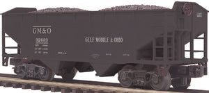 MTH O Gauge Model Trains 20-97547 GM&O 2-Bay Offset w/Coal Hopper
