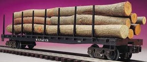 MTH O Gauge Model Trains 20-98103C West Virginia Pulp & Paper Log Car w/Logs