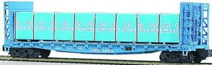 MTH O Gauge Model Trains 20-98112 FEC Bulkhead Flat w/Lumber