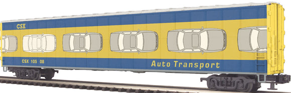 MTH O Gauge Model Trains 20-98332 CSX 75' AutoTrain Auto Carrier #10509