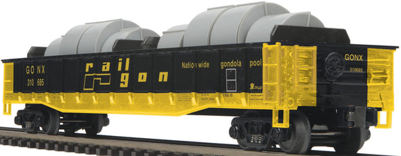 MTH O Gauge Model Trains 20-98874 Railgon Gondola Car w/Coil Steel Load MTHRRC 2012