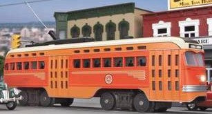 MTH O Gauge Model Trains 30-2513-1 Pacific Electric Lines PCC Electric Streetcar w/Proto Sound