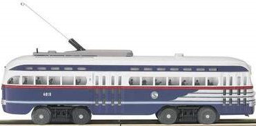 MTH O Gauge Model Trains 30-2521-1 Chicago PCC Electric Street Car