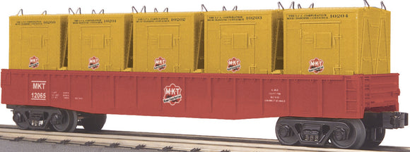 MTH O Gauge Model Trains 30-7270 Texas Special Gondola w/5 LCL Containers