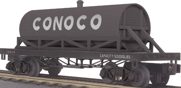 MTH O Gauge Model Trains 30-73173 Conoco 19th Century Wooden Tankcar